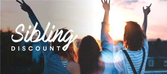 USD 100 Off When Joining with Your Sibling!